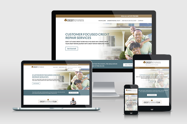 Different devices displaying real estate websites