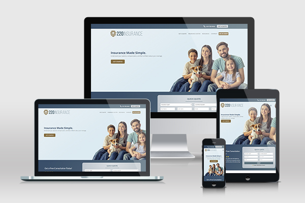 Insurance Demo on various devices