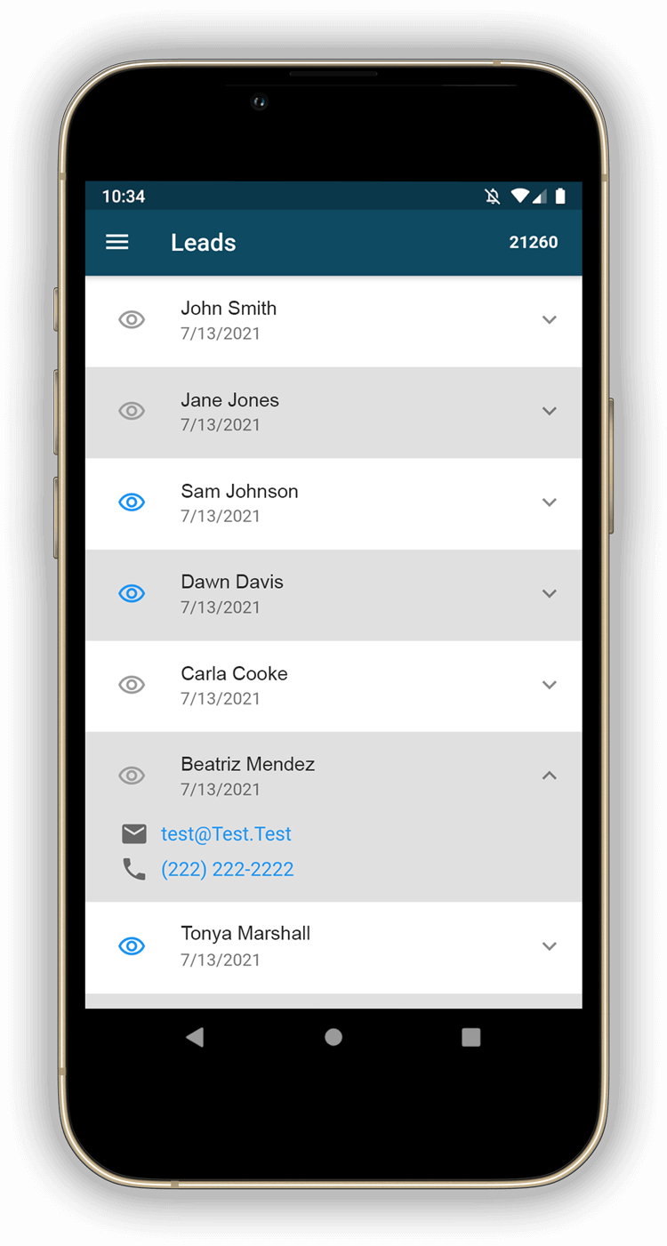 220 App leads screen on iPhone 13